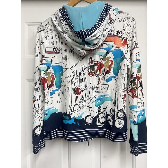 Michael Tyler Zip Hood Lightweight Jacket City Scene Travel Small loungewear - Picture 5 of 8